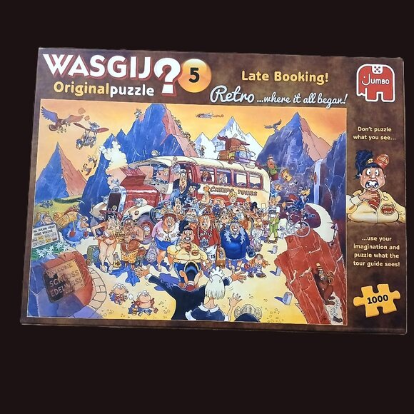 WASGIJ Original #5 Late Booking Jigsaw Puzzle, 1000 Pieces - Picture 1 of 1